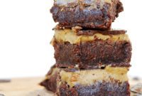 Heavenly Triple Layer SunButter Brownies Gluten-Free and Vegan