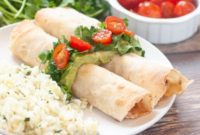Ultimate Gluten Free Baked Chicken Taquitos