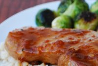Golden Apricot Ginger Glazed Pork Chops