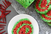 Christmas Rice Krispie Roll Top 8 Allergen Free and Vegan