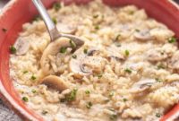 Easy Instant Pot Mushroom Rice Gluten Dairy Free
