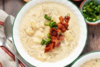 Creamy Instant Pot Loaded Potato Soup Dairy-Free Gluten-Free and Vegan