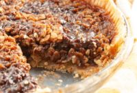 Black Bottom Mock Pecan Oat Pie