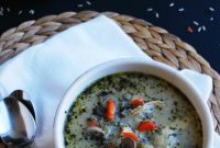 Delicious Gluten and Dairy Free Chicken, Mushroom and Wild Rice Soup