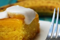 Banana Cream Poke Cake: Vegan, Gluten-Free, Soy and Nut-Free