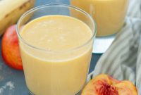 Plant-Based Peach Protein Smoothie