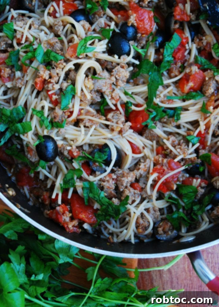 Pin this recipe for 30-Minute Gluten-Free Sausage and Peppers Pasta