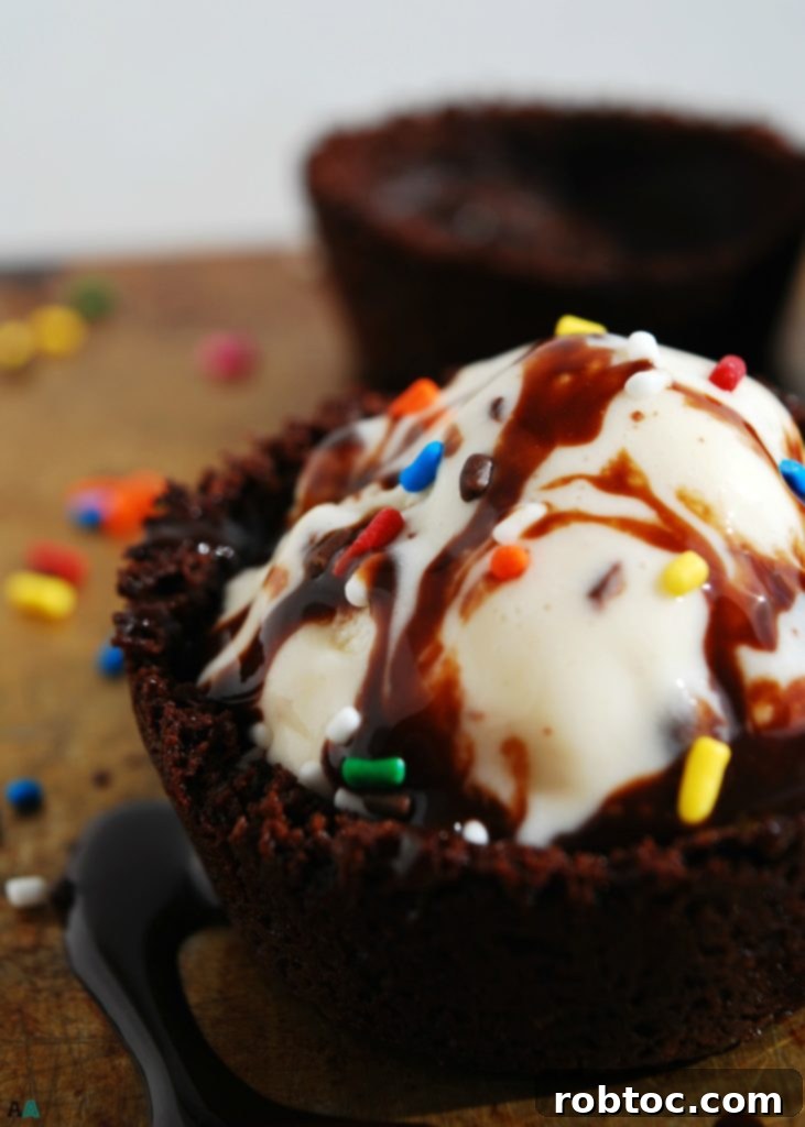 Decadent Allergen Free Vegan Brownie Sundae Cups 4 Brownie Sundae Cups (Gluten, Dairy, Egg, Soy, Peanut, Tree nut Free; Top 8 Free, Vegan) Dessert recipe by AllergyAwesomeness.com