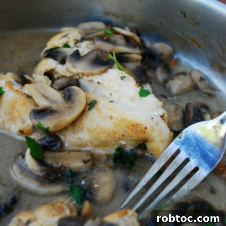 30 Minute Chicken & Mushroom Marsala (GF, DF, Egg, Soy, Fish, Shellfish, Peanut, Tree nut Free, Top 8 Free) Recipe by Allergy Awesomeness. A decadent yet easy dinner!