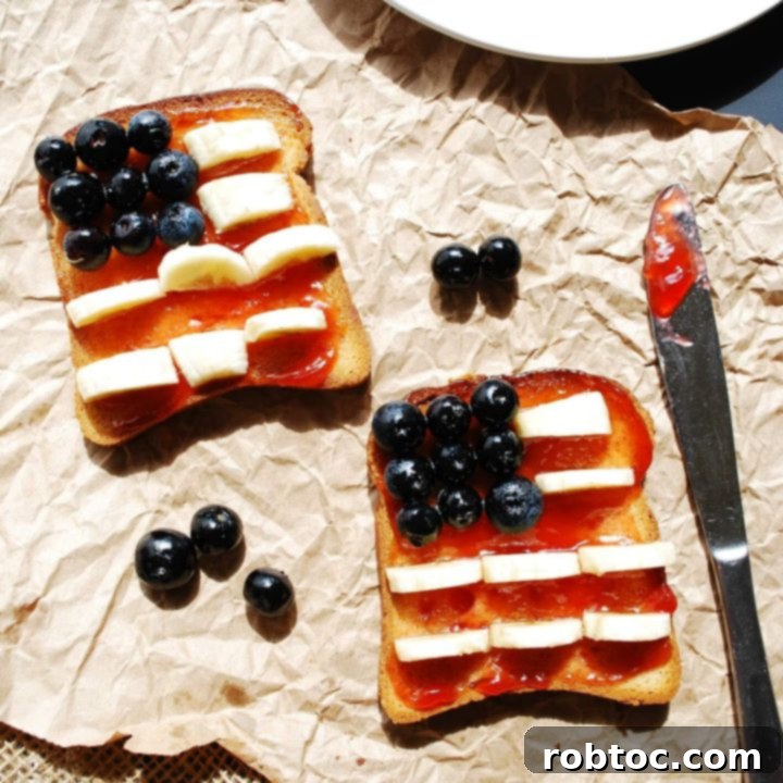 Patriotic Toast (Gluten, Dairy, Egg, Soy, Peanut, Tree nut Free, Vegan, Top 8 Free) Recipe by AllergyAwesomeness.com