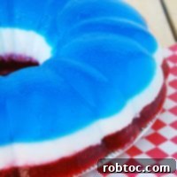 3 Layer Patriotic Jello Bundt (GF, DF, Egg, Peanut, Tree nut Free) Recipe by AllergyAwesomeness.com