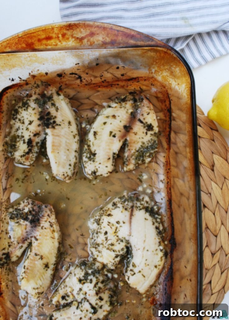 Pin this Lemon Garlic Tilapia recipe for later!