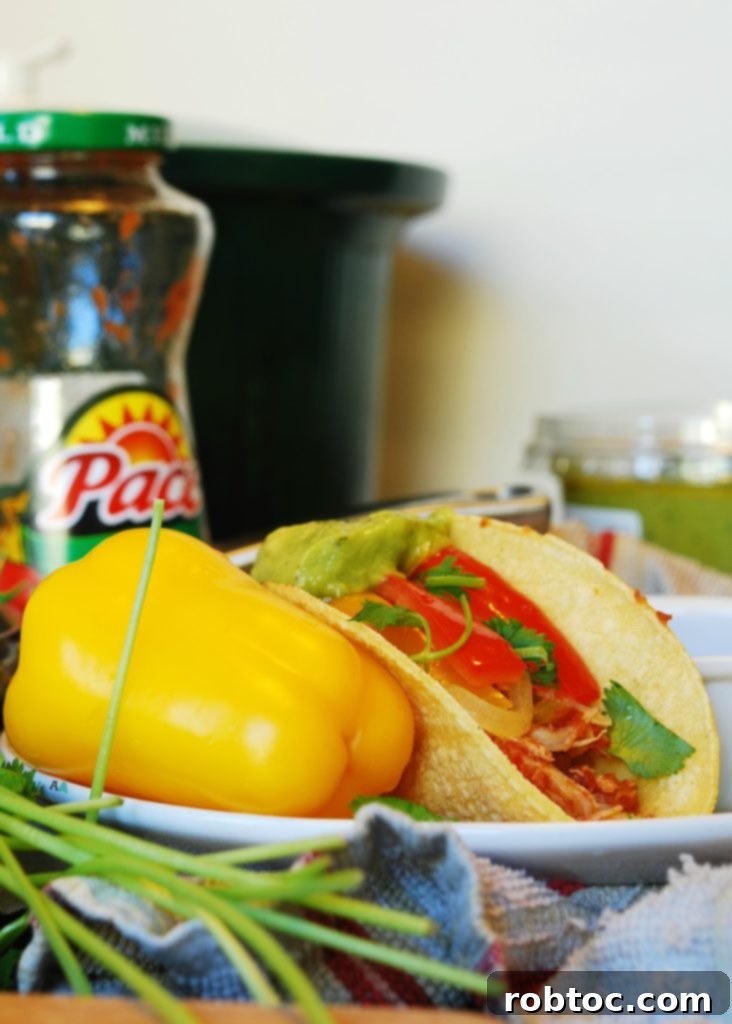 Slow Cooker Salsa Chicken Tacos (Gluten, Dairy, Egg, Soy, Peanut & Tree nut Free; Top 8 Free) Easy dinner recipe by AllergyAwesomeness.com