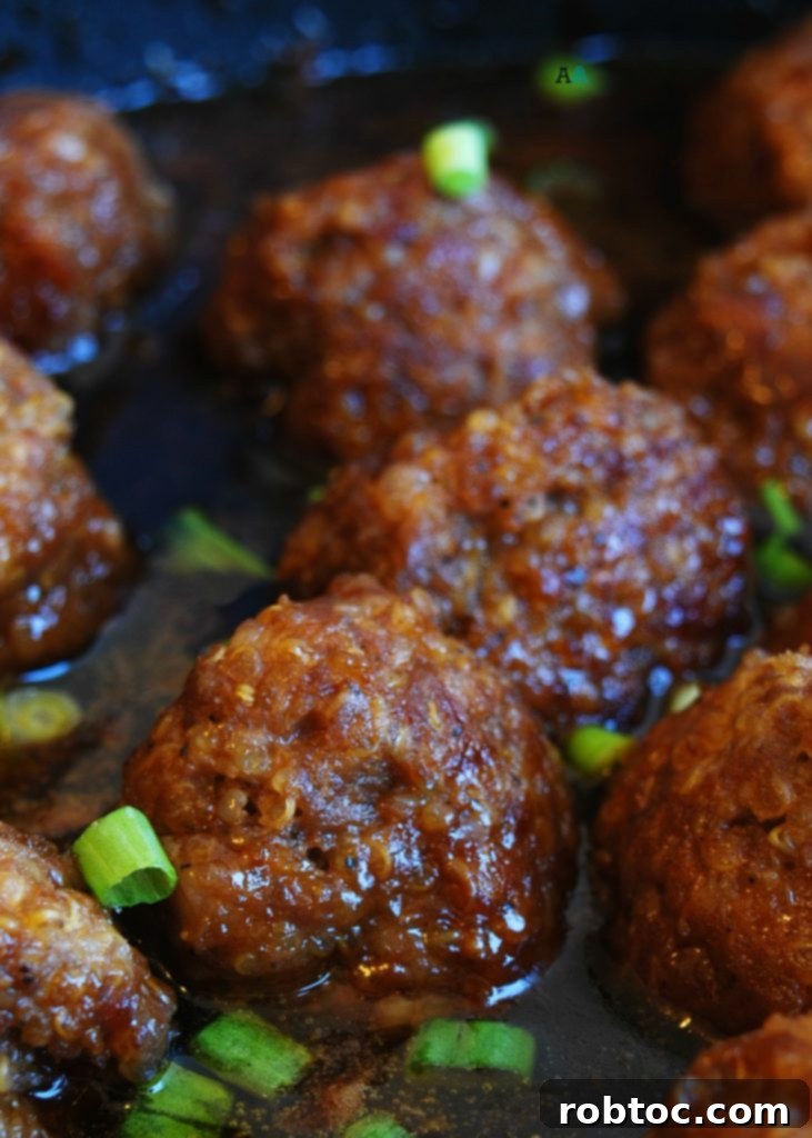Delicious & Allergy-Friendly Quinoa Teriyaki Skillet Meatballs 4 Quinoa Teriyaki Skillet Meatballs (Gluten, dairy, egg, peanut and tree nut free) Dinner recipe by AllergyAwesomeness.com