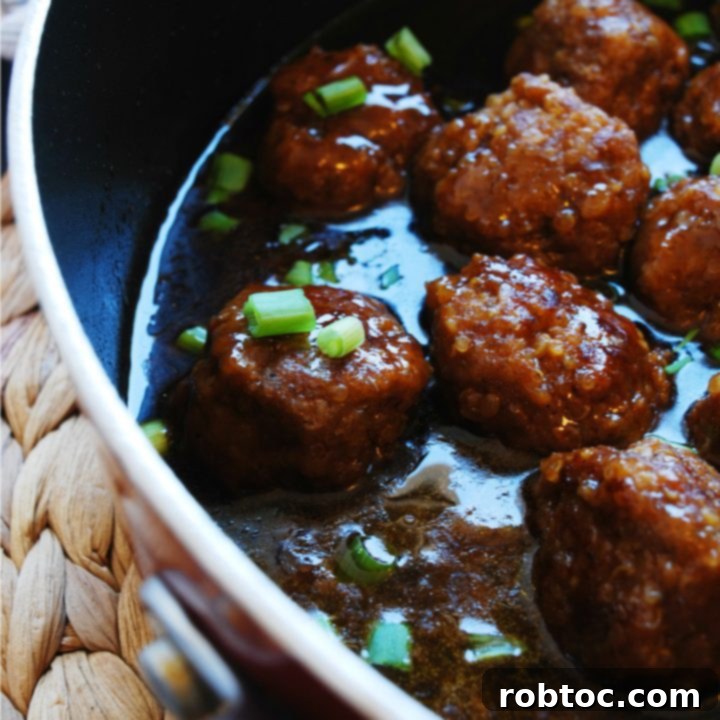 Quinoa Teriyaki Skillet Meatballs (Gluten, dairy, egg, peanut and tree nut free) Dinner recipe by AllergyAwesomeness.com