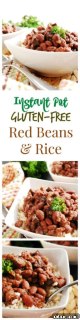Instant Pot Gluten-free Red Beans and Rice (No soak!) by AllergyAwesomeness - pin for later