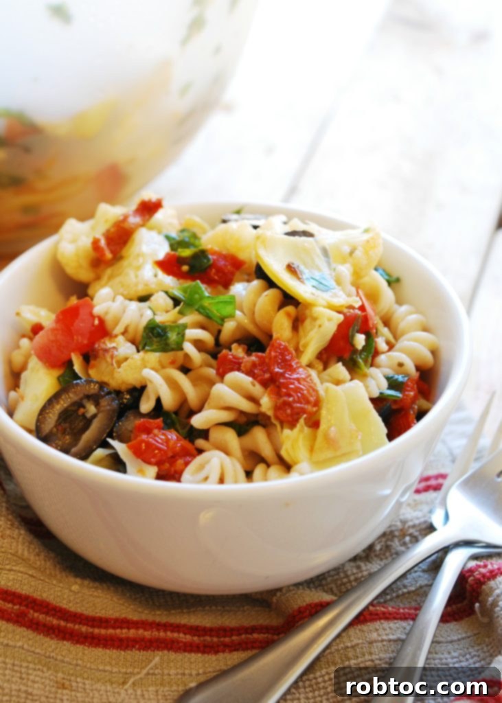 Flavorful Roasted Cauliflower Pasta Salad Gluten and Dairy Free 4 Dairy & Gluten Free Roasted Cauliflower Pasta Salad