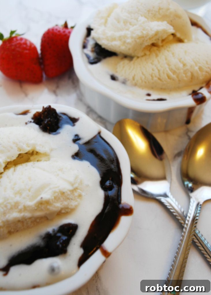 Rich, moist, and decadent Slow Cooker Chocolate Lava Cake, completely gluten-free, dairy-free, egg-free, soy-free, peanut-free, and tree nut-free. This vegan and top 8 allergen-friendly dessert from AllergyAwesomeness.com is a must-try.