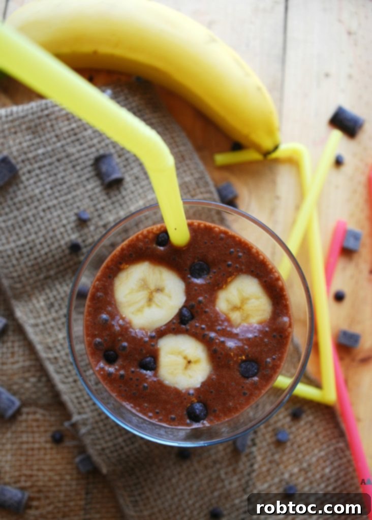 Allergen Free Vegan Chocolate Banana SunButter Breakfast Shake 3 A delicious and healthy Chocolate Banana SunButter Breakfast Shake, free from gluten, dairy, egg, soy, peanuts, and tree nuts, ideal for a quick vegan meal or snack. This top 8 allergen-free recipe combines creamy SunButter with ripe bananas and cocoa for a rich, satisfying flavor.