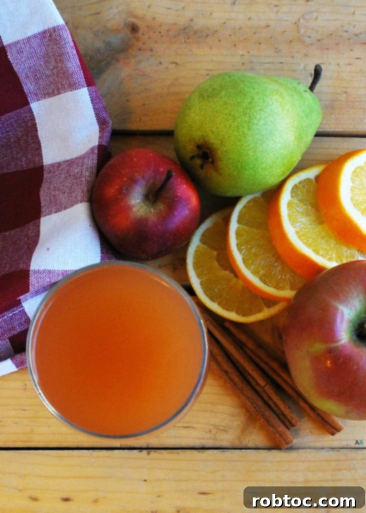 Slow Cooker Apple Pear Cider (Gluten, dairy, egg, soy, peanut & tree nut free; top 8 free; vegan) Drink recipe by AllergyAwesomeness.com