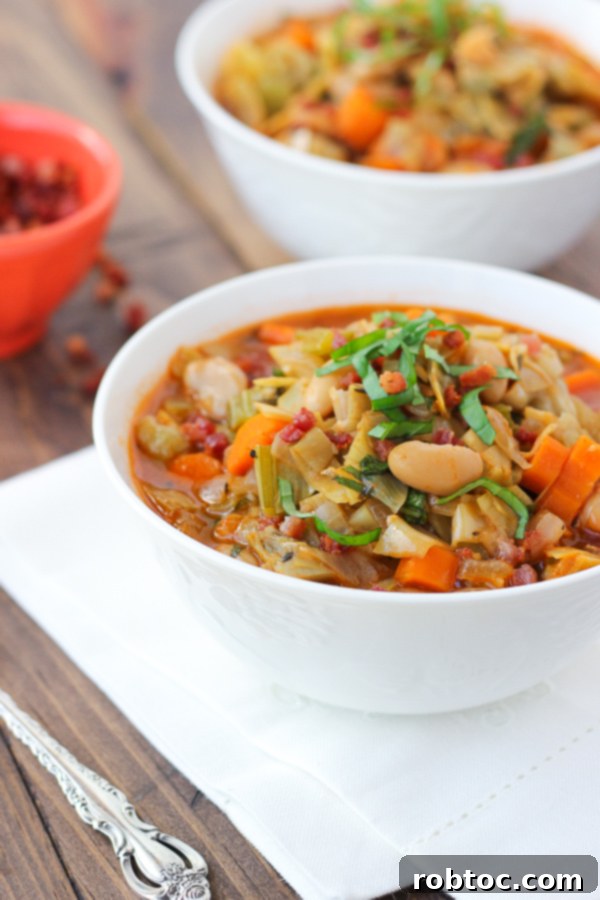 Wholesome White Bean, Artichoke & Vegetable Soup, dairy-free, egg-free, nut-free, gluten-free, refined sugar-free, and vegan