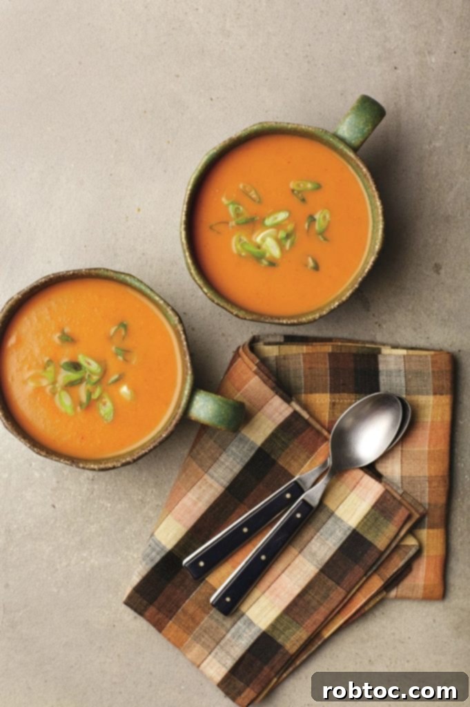 Simple 5-Ingredient Pumpkin Curry Soup, gluten-free, dairy-free, egg-free, soy-free, peanut-free, tree nut-free, Top 8 free, and with a vegan option