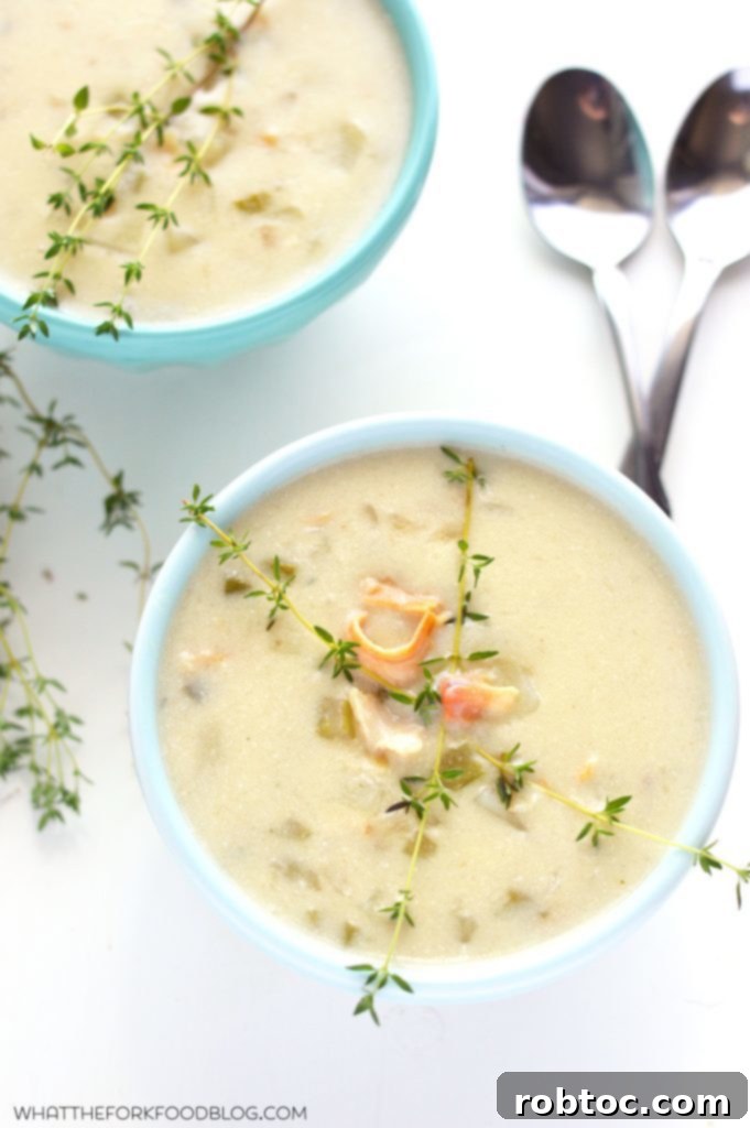 Classic New England Clam Chowder, gluten-free, egg-free, peanut-free, and tree nut-free