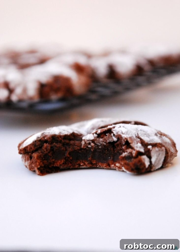 Christmas Chocolate Peppermint Crinkle Cookies, an allergy-friendly recipe from Allergy Awesomeness.