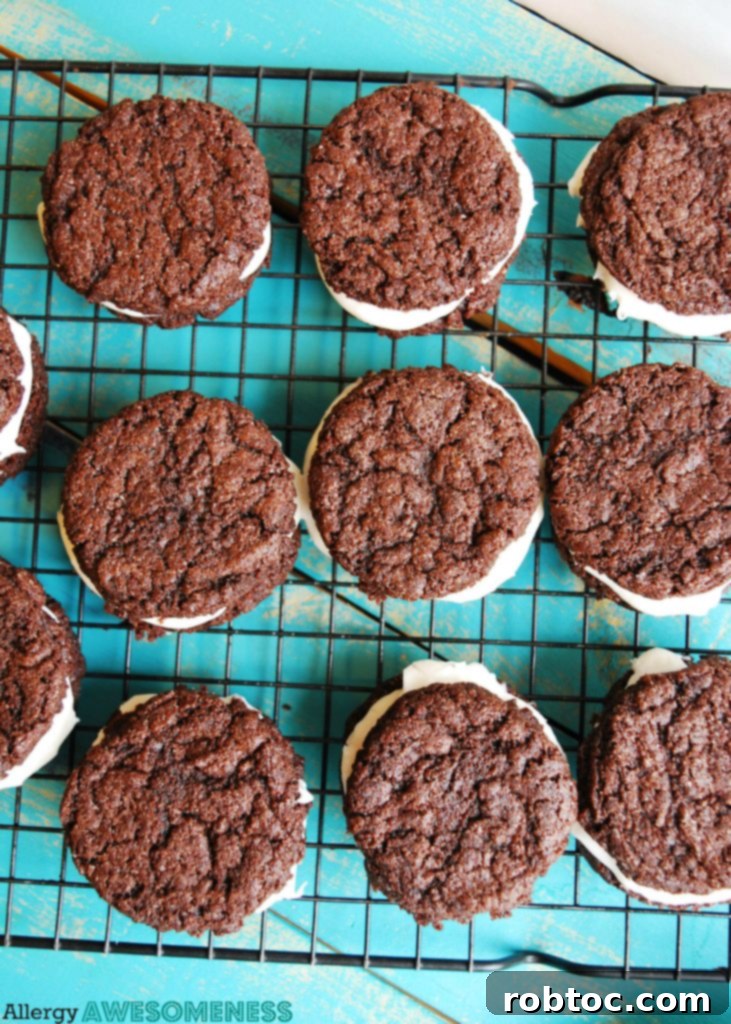 Truly Allergy Friendly Homemade Chocolate Sandwich Cookies 3 Allergy-friendly Homemade Oreo Recipe by AllergyAwesomeness.com