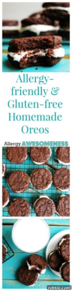 Truly Allergy Friendly Homemade Chocolate Sandwich Cookies 9 Allergy-friendly and gluten-free homemade oreos. Cookie recipe by AllergyAwesomeness.com