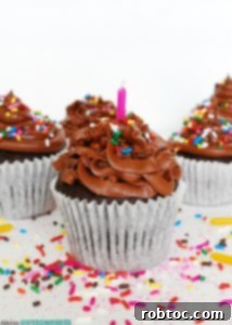 Allergy-friendly Chocolate Birthday Cupcakes. Dessert recipe by AllergyAwesomeness.com