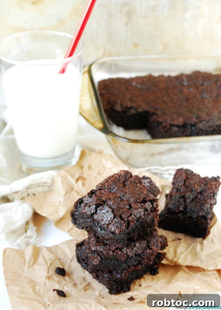 Chewy allergy friendly brownies. Dessert recipe by AllergyAwesomeness.com