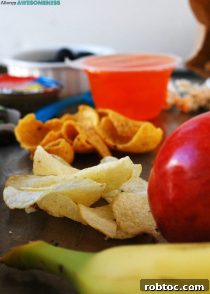 Peanut and tree nut free snack lists