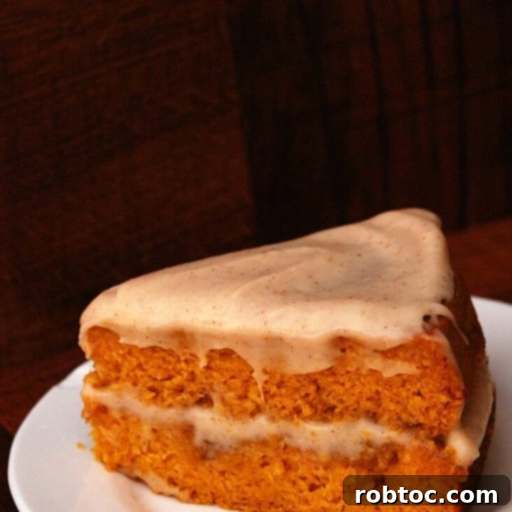 Pumpkin Cinna-Swirl Cake with Spiced Maple Cream Cheese Frosting (GF, Vegan)