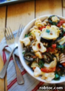 Top 8 Allergen Free Ragu 13 Roasted Caulilflower Pasta Salad (Gluten, dairy, egg, soy, peanut & tree nut free; top 8 free; vegan) Recipe by AllergyAwesomeness.com