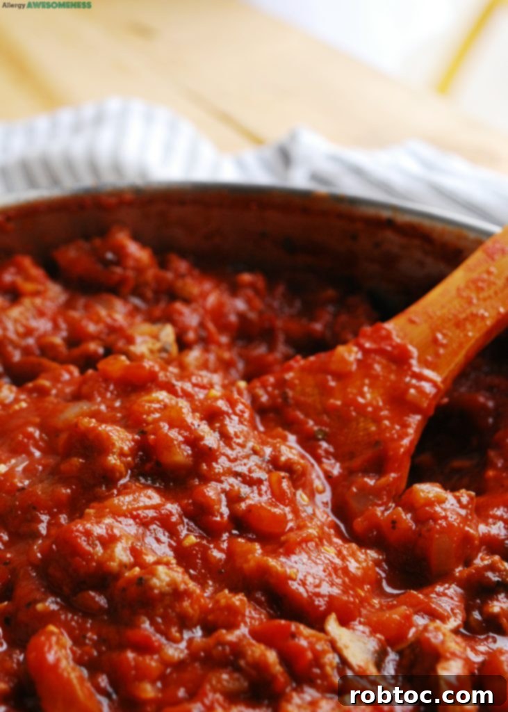 Top 8 Allergen Free Ragu 4 Homemade, thick Ragu Sauce Recipe by Allergy Awesomeness