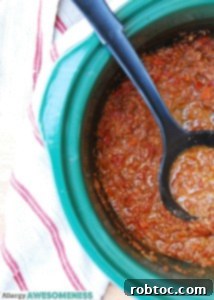 Top 8 Allergen Free Ragu 10 Slow Cooker Bolognese (GF, DF, Egg, Soy, Peanut/Tree nut Free, Top 8 Free) Recipe by Allergy Awesomeness #ad #yesyoucan