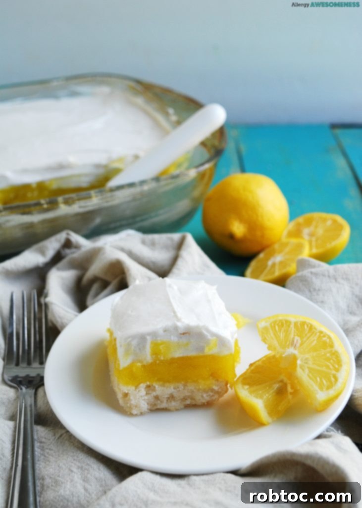 Gluten-free Lemon Pie Bars Dessert recipe by Allergy Awesomeness