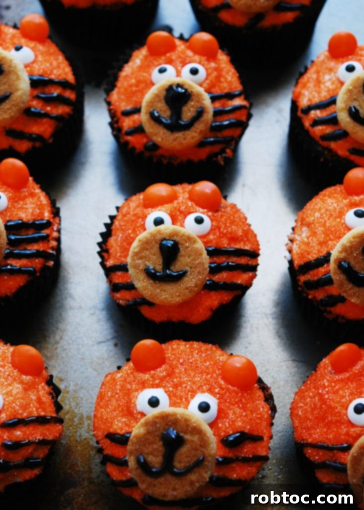 Gluten-free Tiger Birthday Cupcakes by Allergy Awesomeness