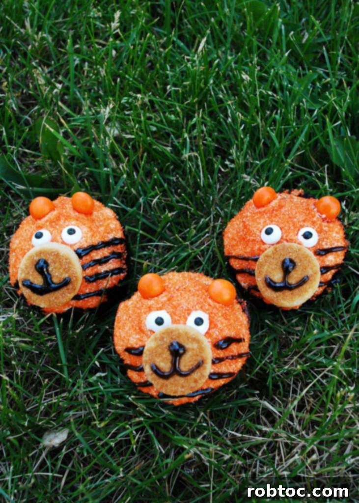 Allergy-friendly Tiger Birthday Cupcakes by Allergy Awesomeness