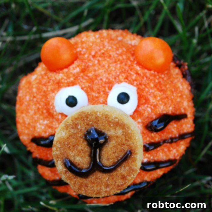 Egg-free Tiger Birthday Cupcakes by Allergy Awesomeness