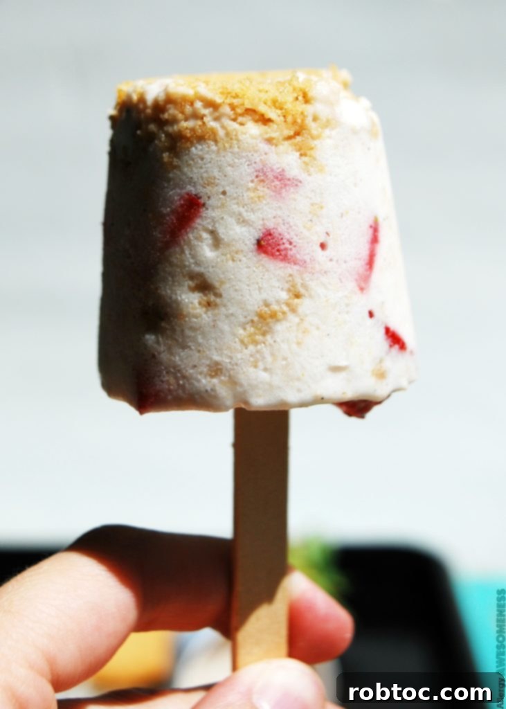 Top 8 Allergen Free Vegan Strawberry Pie Pops 3 Vegan Homemade Strawberry Pie Ice Cream