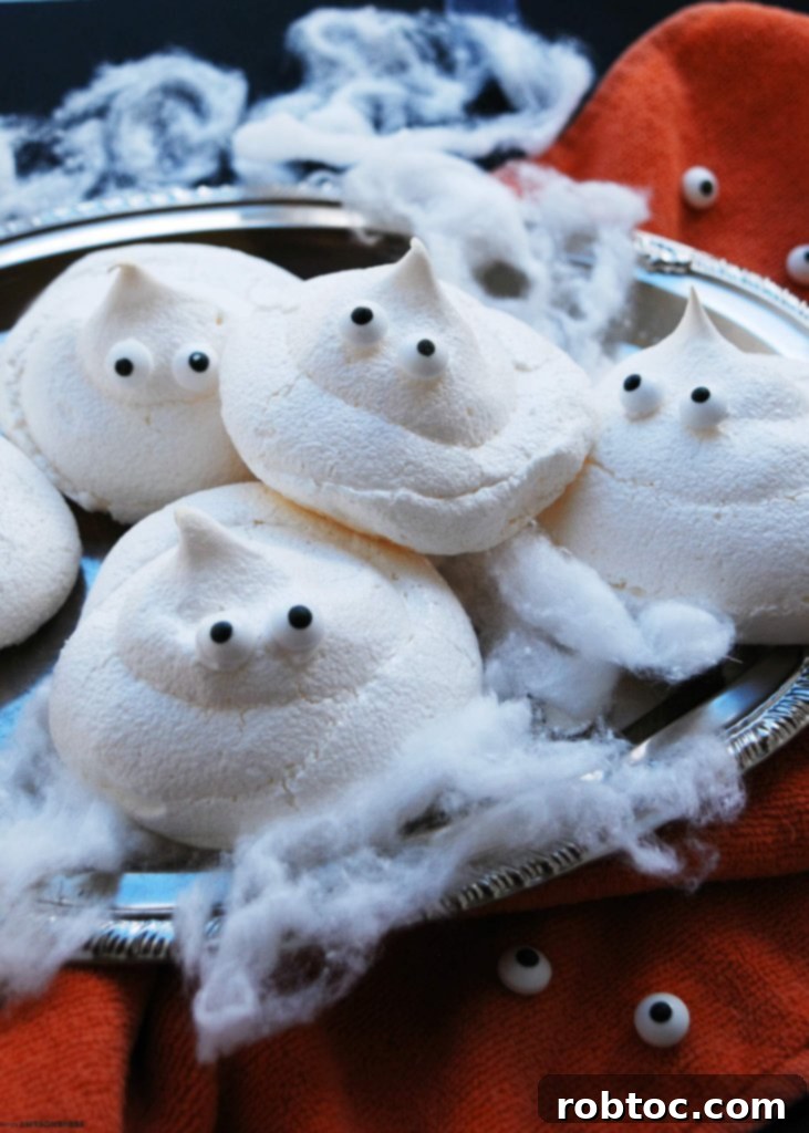 Egg-free Ghost Meringues Recipe by AllergyAwesomeness.com