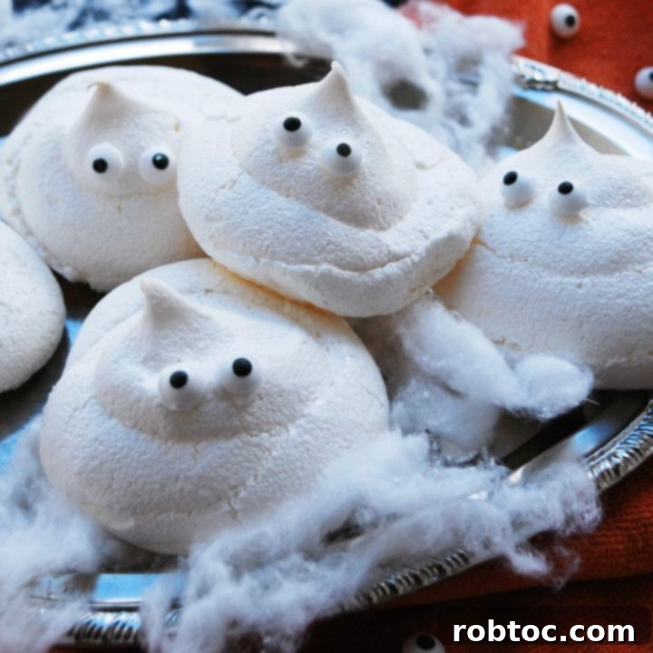 Egg-free Ghost Meringues Recipe by AllergyAwesomeness.com