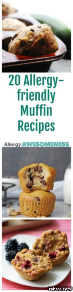 Pin this collection of delicious allergy-friendly muffin recipes