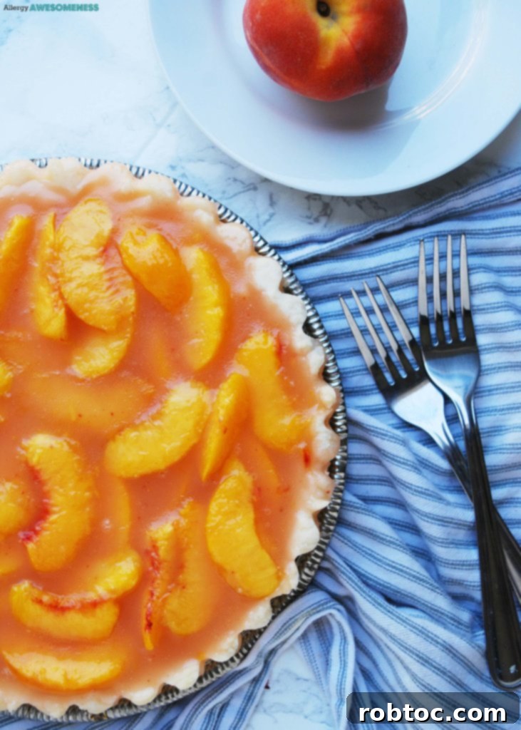 Gluten-free peach pie