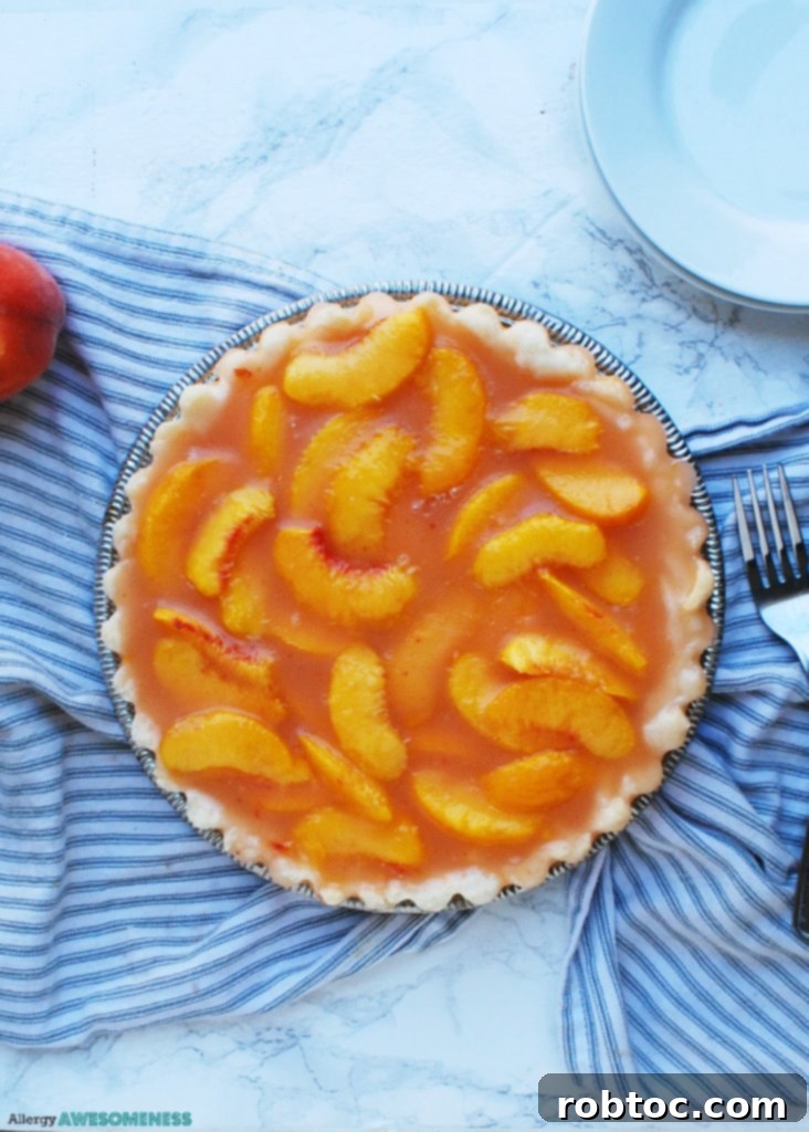 Peach pie for food allergies