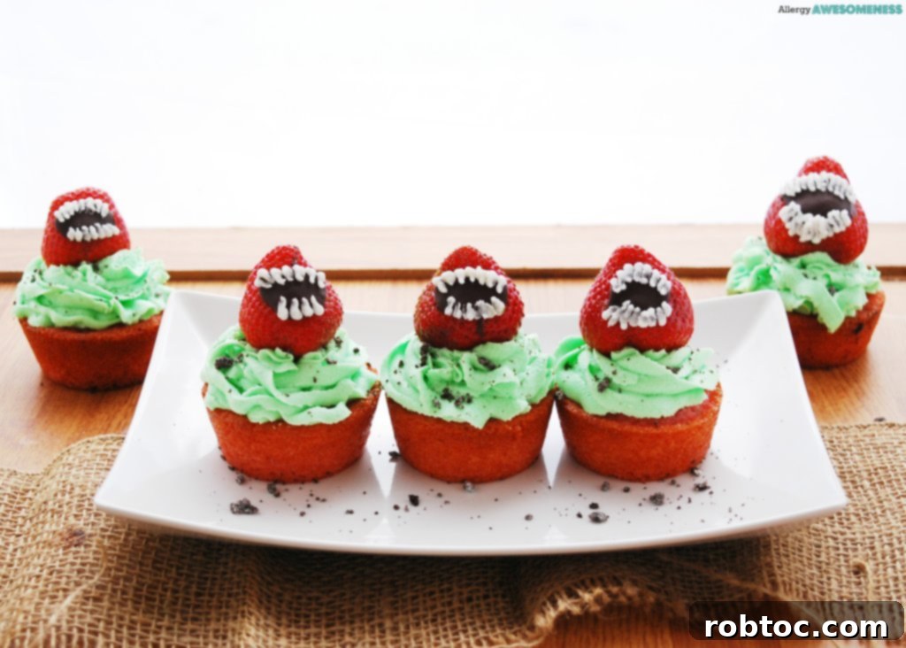 Man-eating cupcakes for Halloween