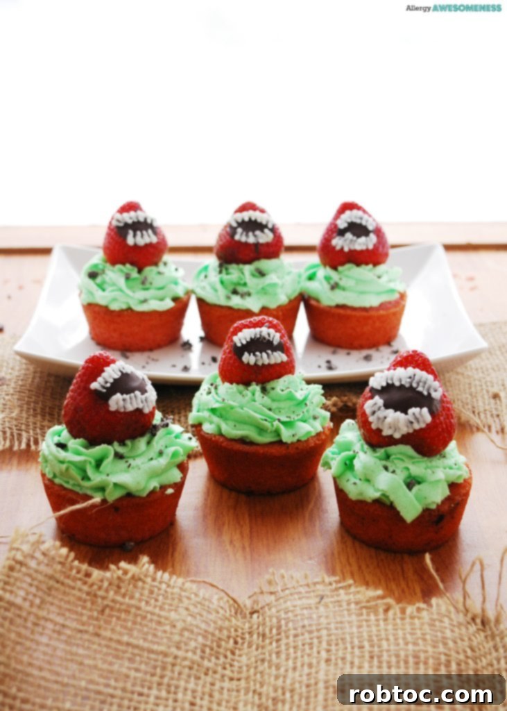 Dairy-free Halloween cupcakes