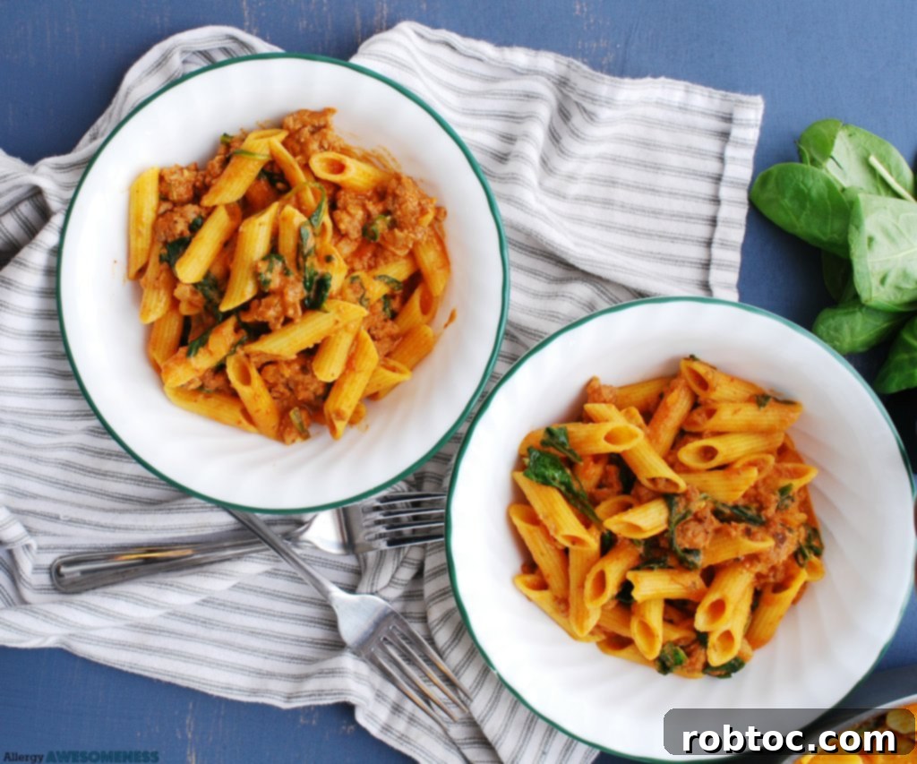 Sausage and Spinach Pasta, Wholly Gluten-Free and Dairy-Free 5 Allergy-Friendly Spinach and Sausage Pasta Recipe for a Quick Meal